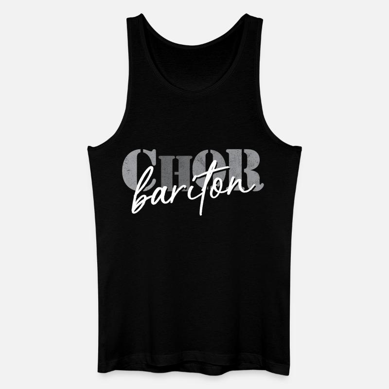 Chor Bariton - Männer Bio Tank Top - Schwarz