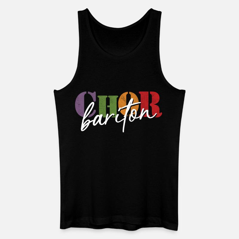 Chor Bariton - Männer Bio Tank Top - Schwarz