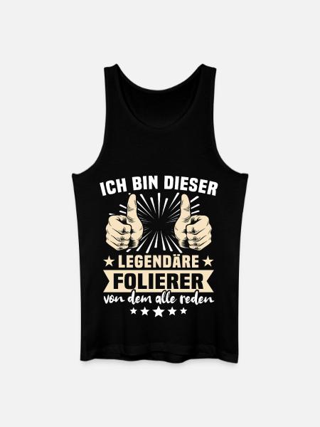 Folier Sayings - Men’s Organic Tank Top - black