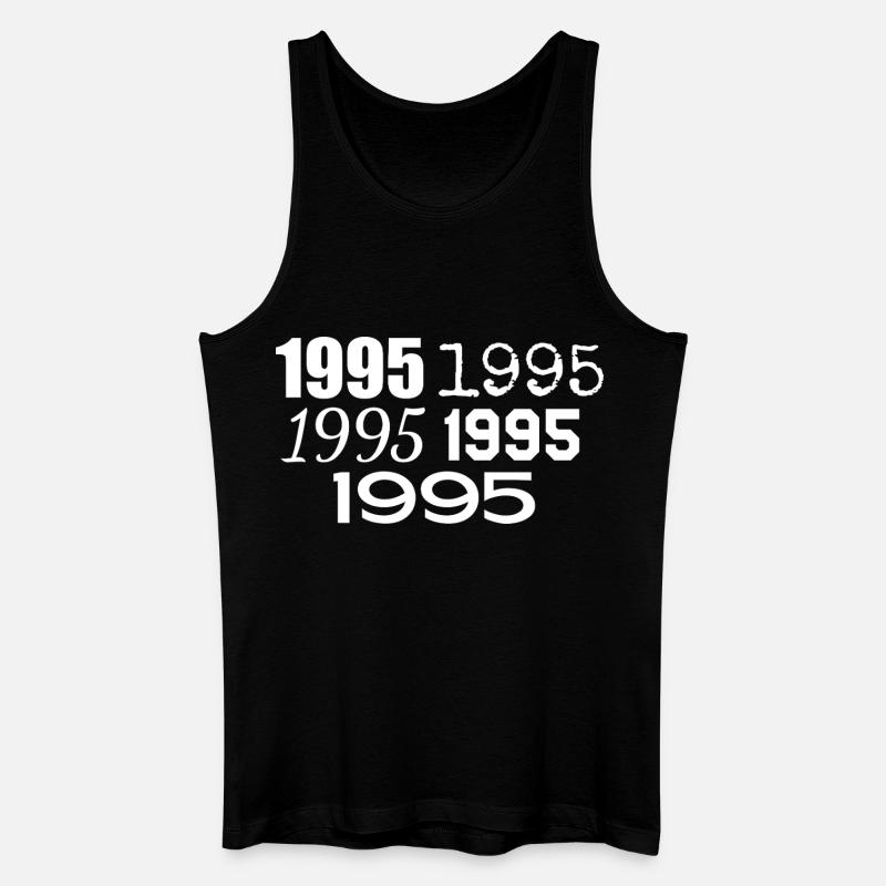 1995 - Männer Bio Tank Top - Schwarz