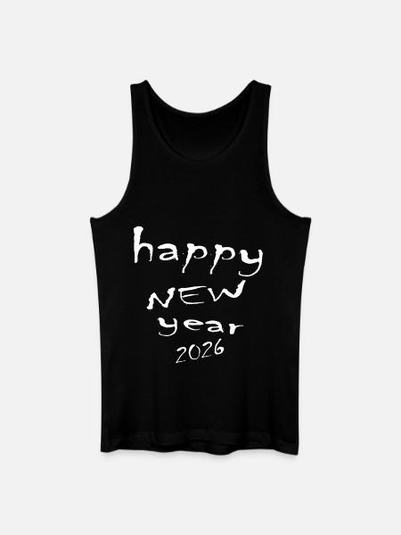 Happy New Year 2026 - Men’s Organic Tank Top - black
