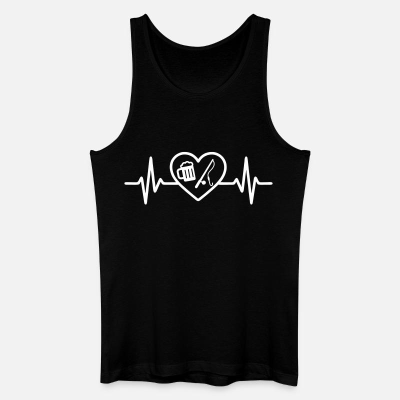 Heart Peach Beer - Männer Bio Tank Top - Schwarz