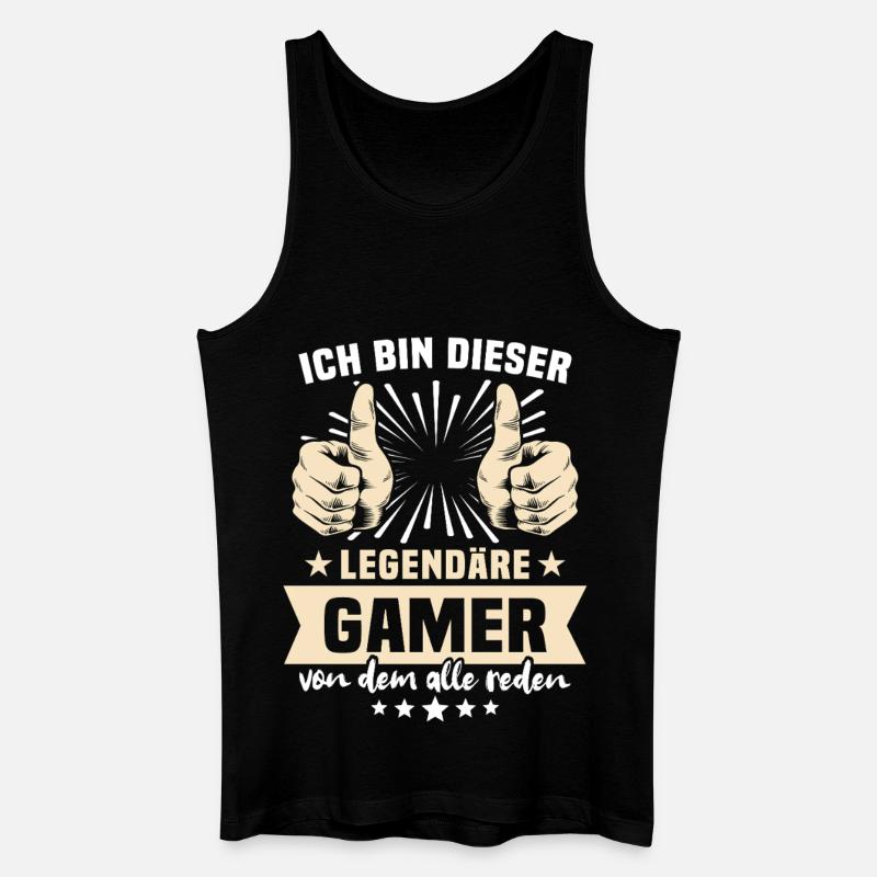 Gamer Sprüche - Männer Bio Tank Top - Schwarz