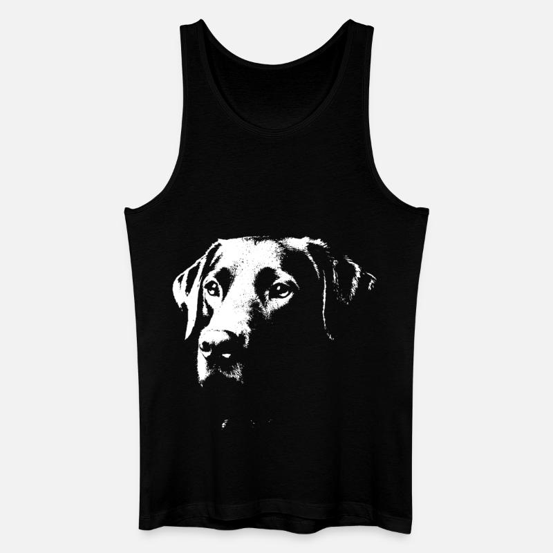 Stilvolles Labrador-Design - Männer Bio Tank Top - Schwarz