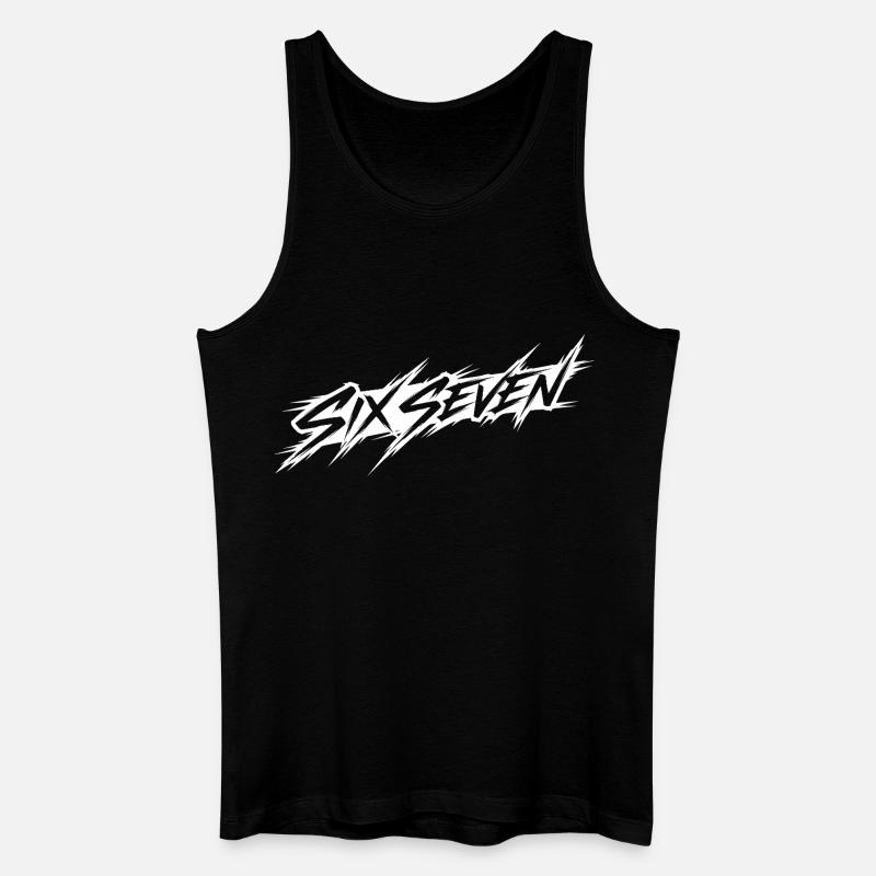 Six seven - Männer Bio Tank Top - Schwarz