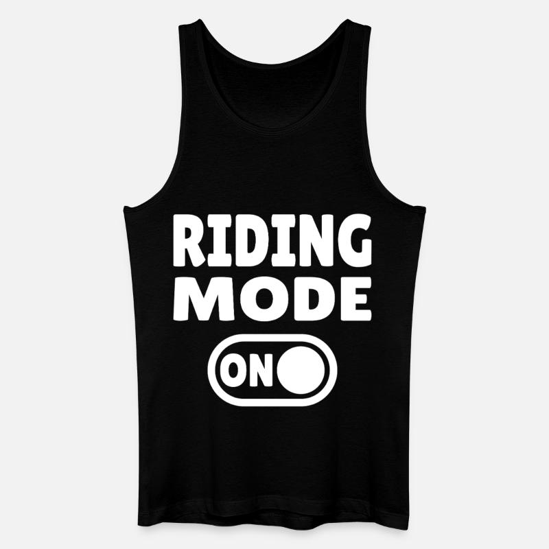 Riding Mode ON – Reitsport - Männer Bio Tank Top - Schwarz