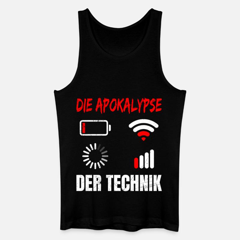Coder L’APOCALYPSE DE LA TECHNOLOGIE DRÔLE - Débardeur bio Homme - noir
