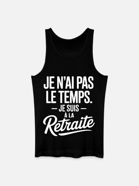I don't have time, I'm retired - Men’s Organic Tank Top - black