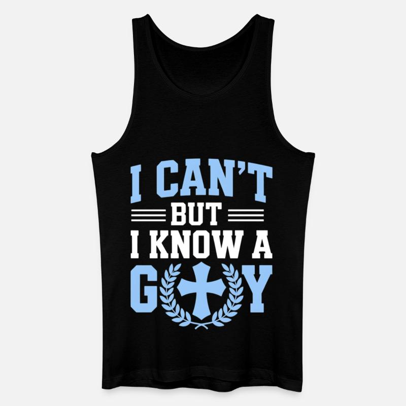 Ich Kann Nicht, Kenne Gott - Männer Bio Tank Top - Schwarz