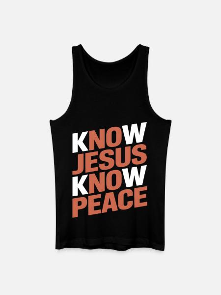 Know Jesus Know Peace - Men’s Organic Tank Top - black