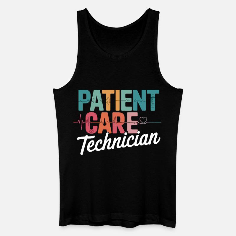 Patient Care Technician Design - Männer Bio Tank Top - Schwarz