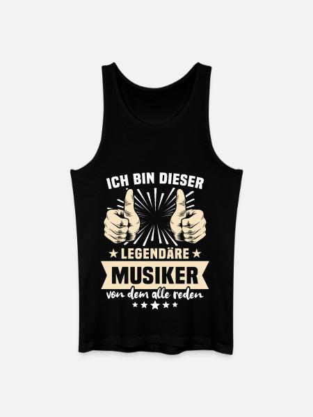 Musiker Sprüche - Männer Bio Tank Top - Schwarz