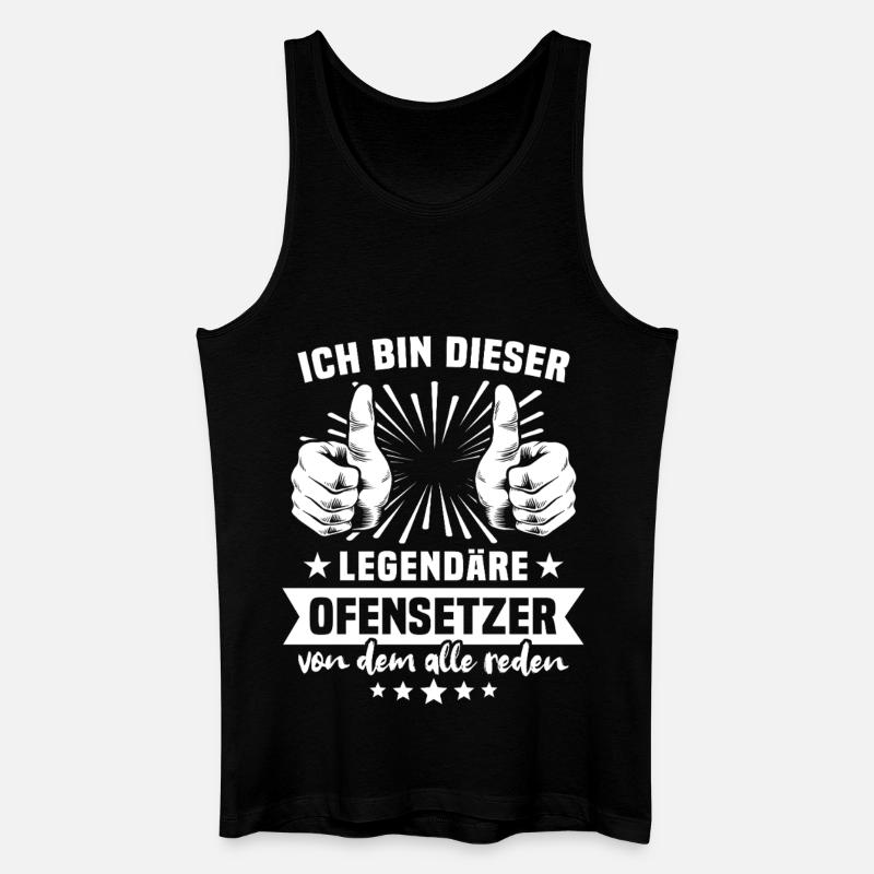 Ofensetzer Legende - Männer Bio Tank Top - Schwarz