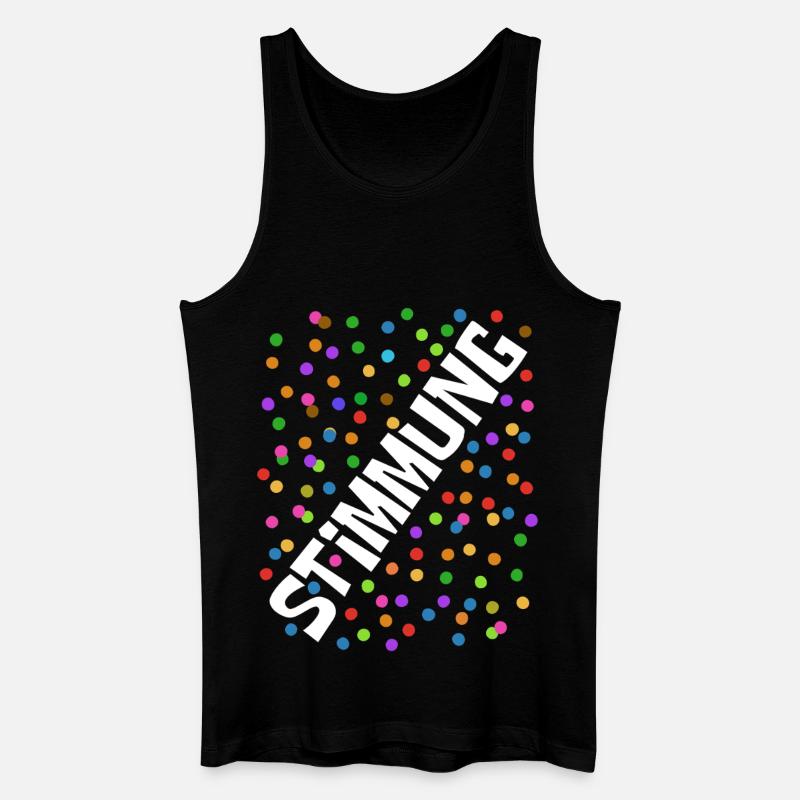 Carnaval - Carnaval - Atmosphère - Confettis - Débardeur bio Homme - noir