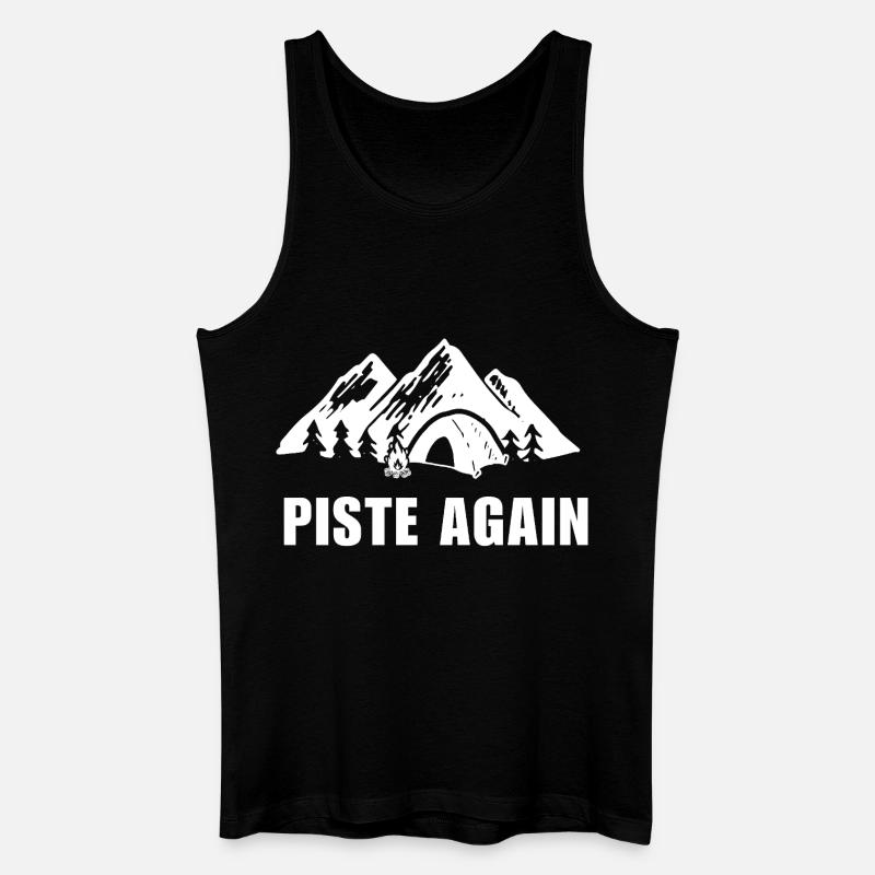 WIEDER PIE. Ski. Ski-Wintersport - Männer Bio Tank Top - Schwarz