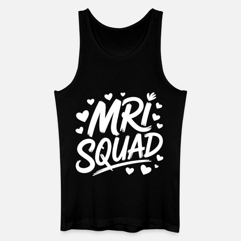 Mri Squad Herzens Crew - Männer Bio Tank Top - Schwarz