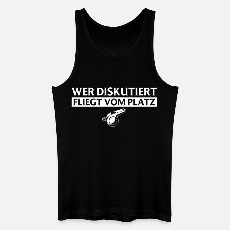 Referee - Who discusses flies referee - Men’s Organic Tank Top - black