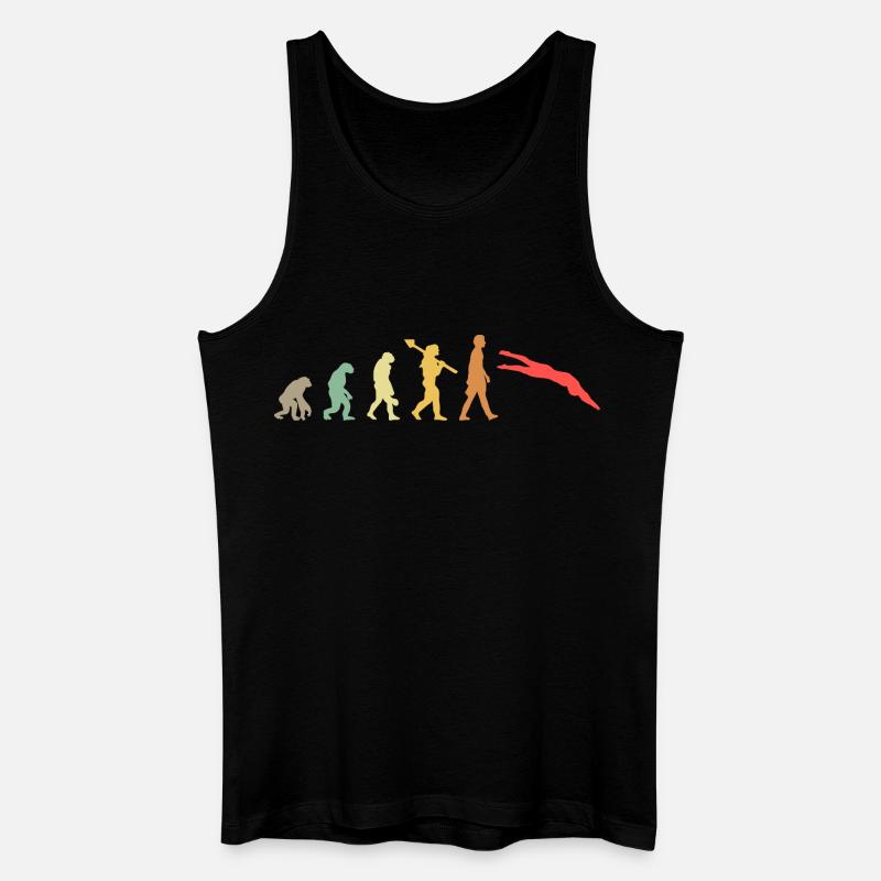 Evolution swimming Swimmer - Männer Bio Tank Top - Schwarz