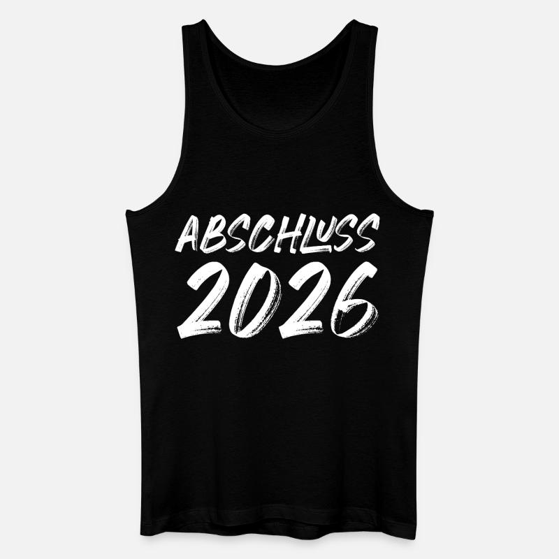 Abschluss 2026 - Männer Bio Tank Top - Schwarz