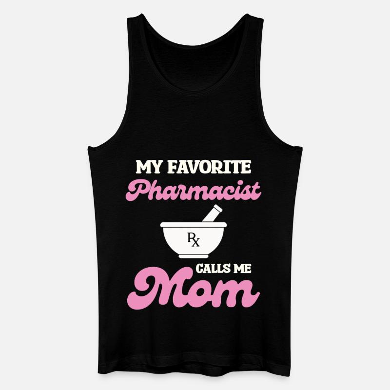 Lieblingspharmazeutin Mama - Männer Bio Tank Top - Schwarz