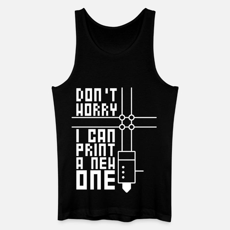 3D-Drucken 3D-Filament-3D-Drucker - Männer Bio Tank Top - Schwarz