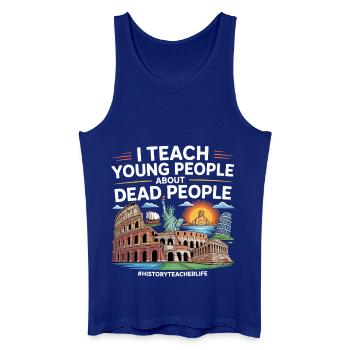 Geschichte - Männer Bio Tank Top - Königsblau - Vorne