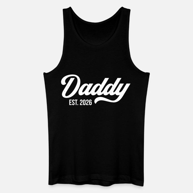 Daddy Est. 2026 - Männer Bio Tank Top - Schwarz