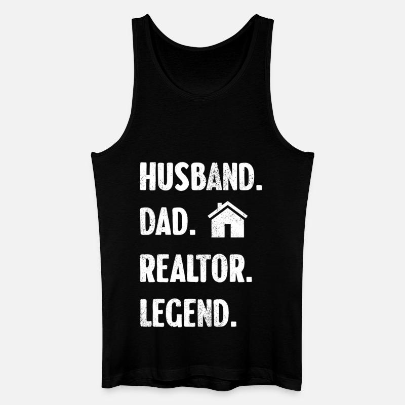 Ehemann Vater Makler Legende - Männer Bio Tank Top - Schwarz