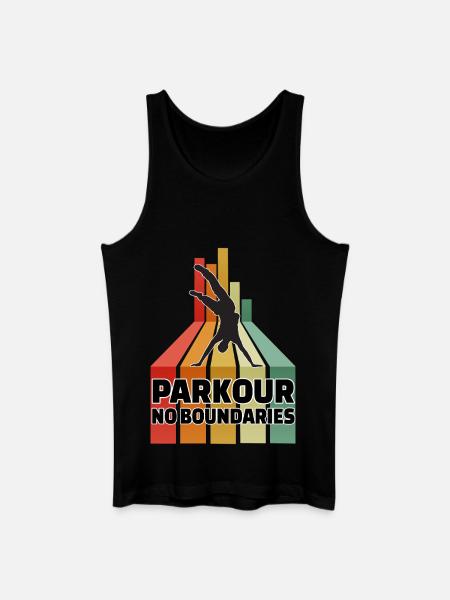 Parkour No Boundaries - Men’s Organic Tank Top - black