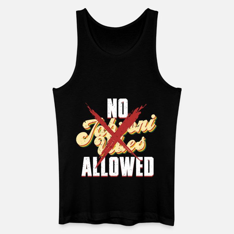No Jabroni Vibes Allowed - Männer Bio Tank Top - Schwarz
