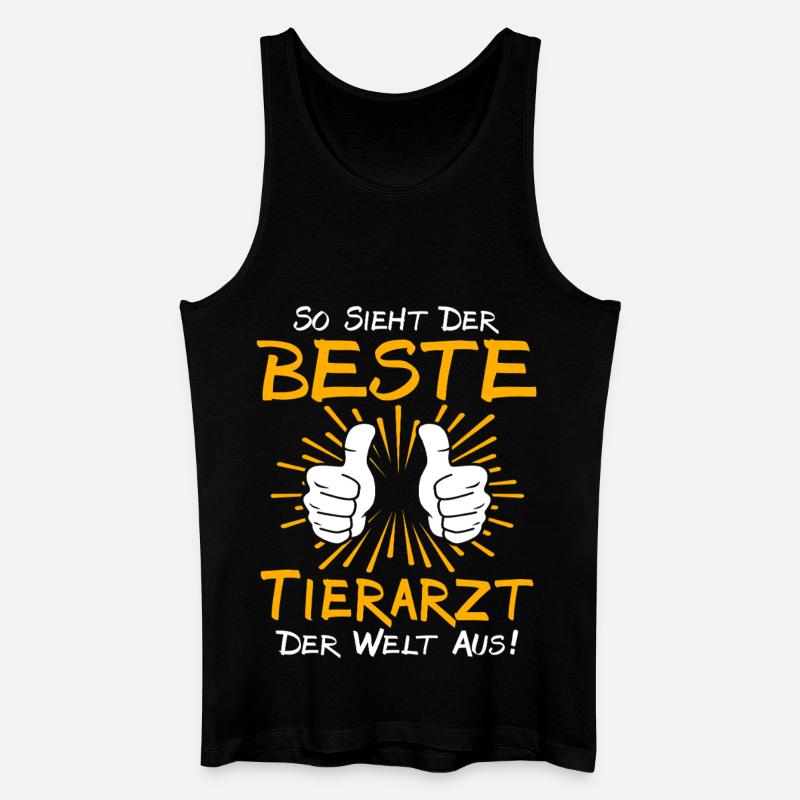 Tierarzt Geschenkidee - Männer Bio Tank Top - Schwarz