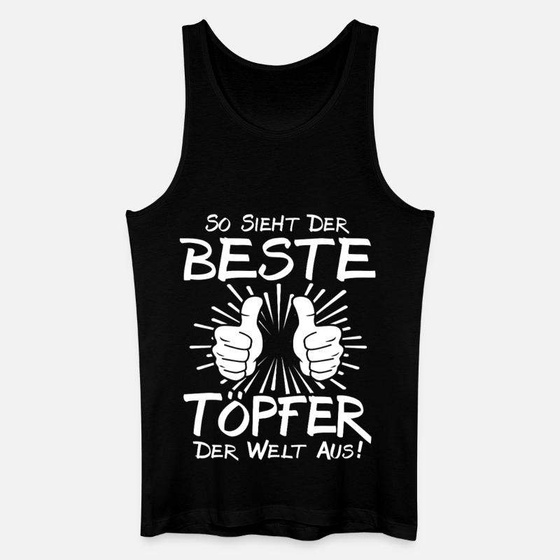 Bester Töpfer - Männer Bio Tank Top - Schwarz
