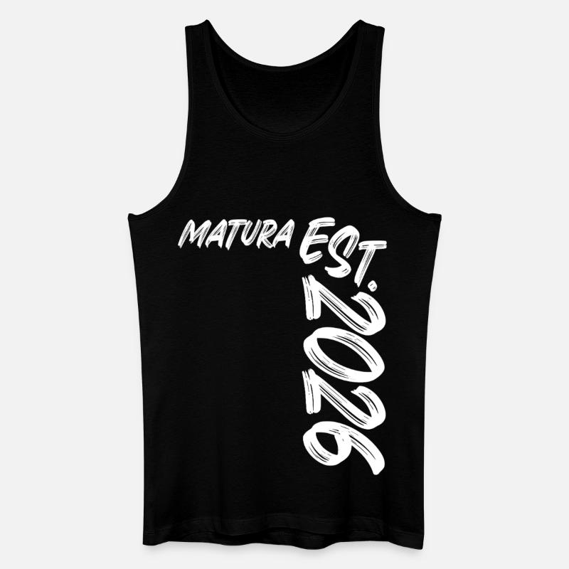Matura Est 2026 - Männer Bio Tank Top - Schwarz