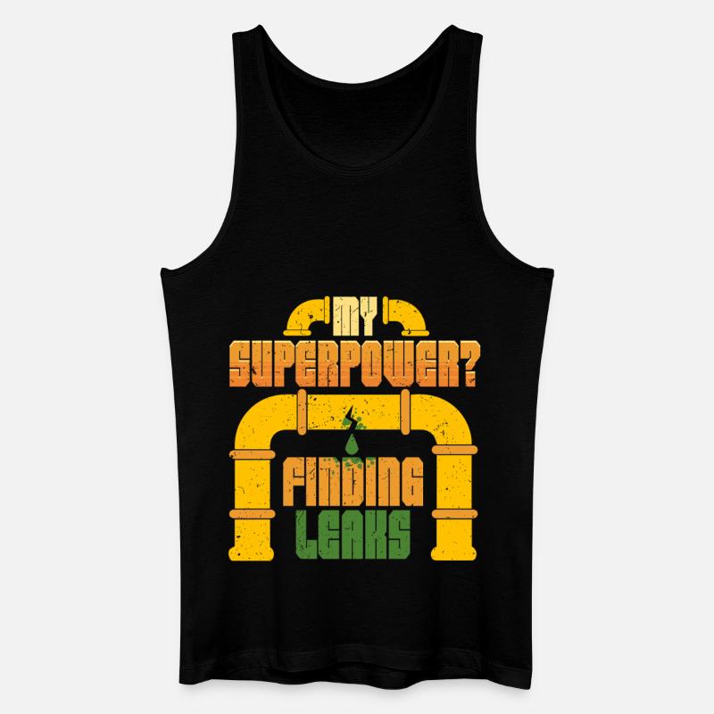 Rohrleger Rohrleitungsbauer Finding Leaks - Männer Bio Tank Top - Schwarz