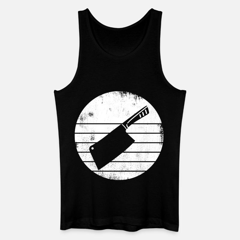 Hackmesser - Männer Bio Tank Top - Schwarz