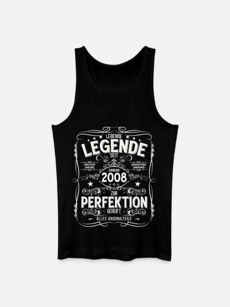 18th Birthday Legend January 2008 - Men’s Organic Tank Top - black