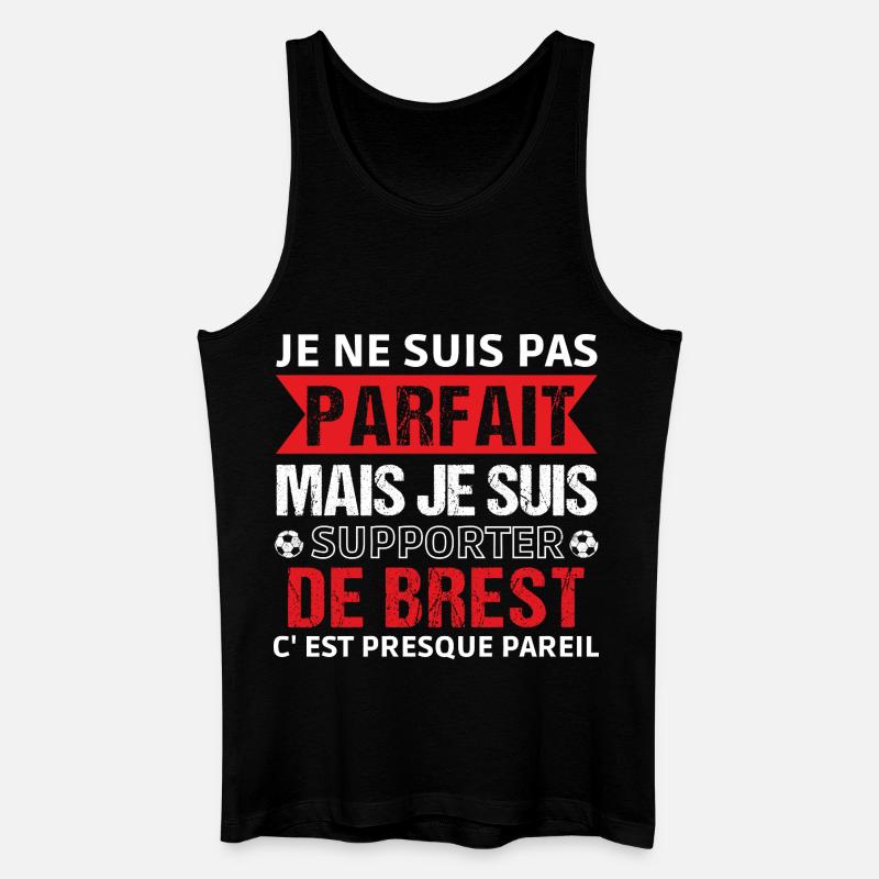 Brest-Supporter Brest Fußballgeschenk - Männer Bio Tank Top - Schwarz