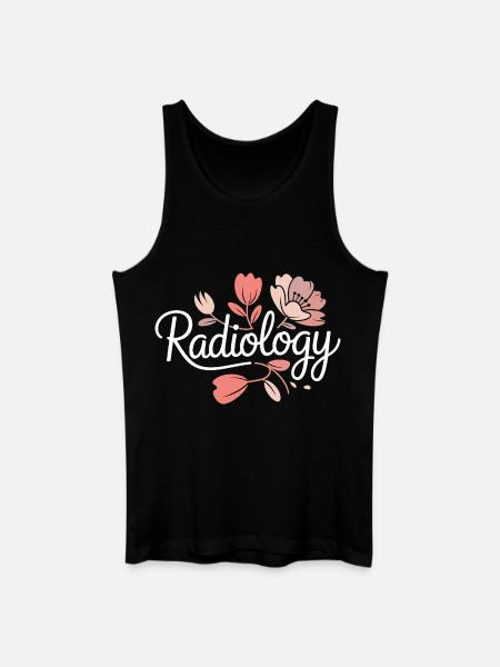RadFlora Radiology Flowers - Men’s Organic Tank Top - black