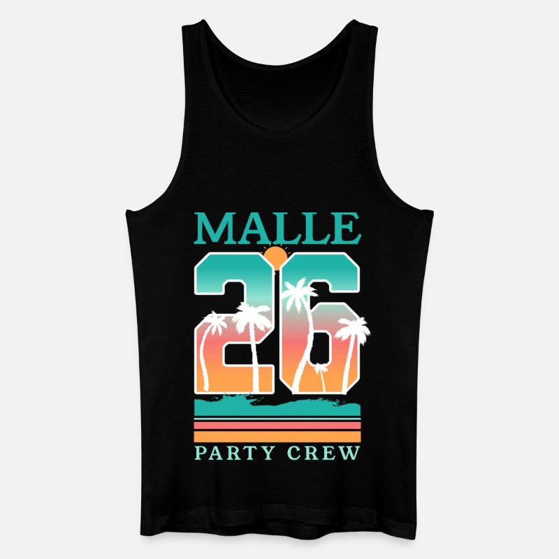 Malle 2026 Majorque - Débardeur bio Homme - noir