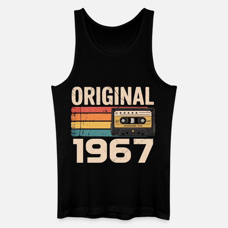 Originales 1967er Retro-Jubiläum 1967 - Männer Bio Tank Top - Schwarz