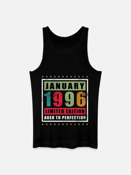 January 1996 Limited Edition - Men’s Organic Tank Top - black