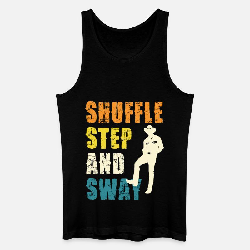 Shuffle Step und Sway - Männer Bio Tank Top - Schwarz