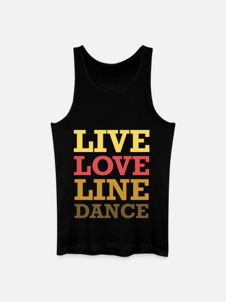 Live Love Line Dance - Men’s Organic Tank Top - black