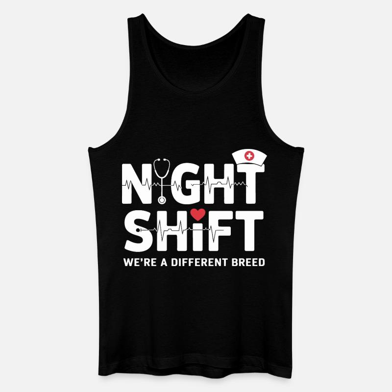 NachtSchicht Herzpfleger – Different Breed - Men’s Organic Tank Top - black