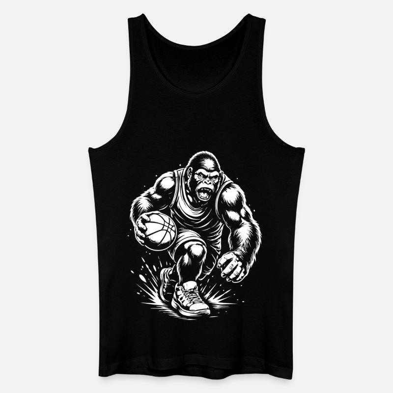 Primal Court Force - Männer Bio Tank Top - Schwarz