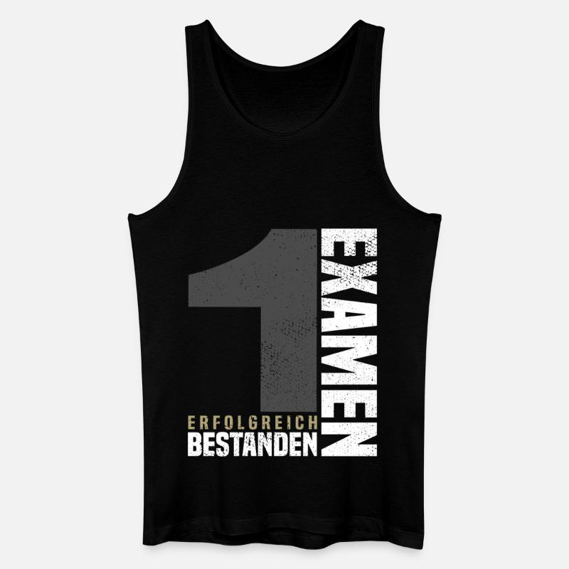 Glückwunsch 1. Examen - Männer Bio Tank Top - Schwarz