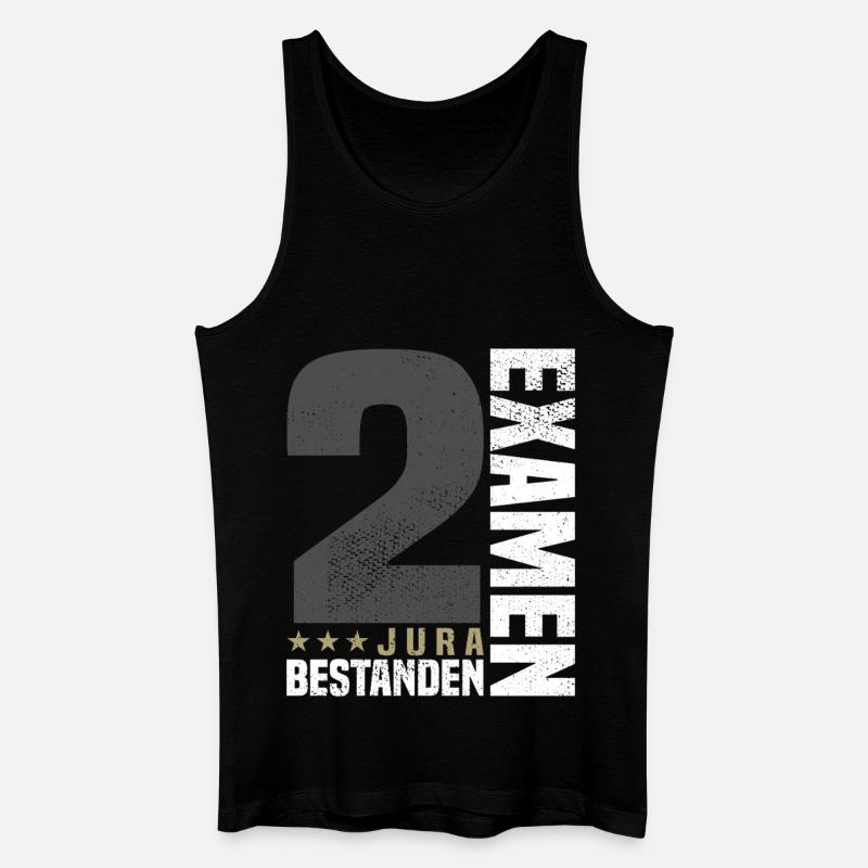 Glückwunsch 2. Examen Jura - Männer Bio Tank Top - Schwarz