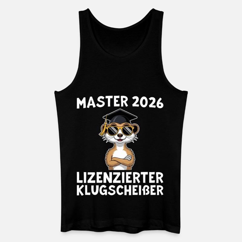 Abschlussprüfung 2026 Mastertitel Geschenkidee - Männer Bio Tank Top - Schwarz
