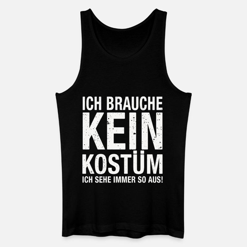 Karneval Fasching Fasnet Kostüm - Männer Bio Tank Top - Schwarz