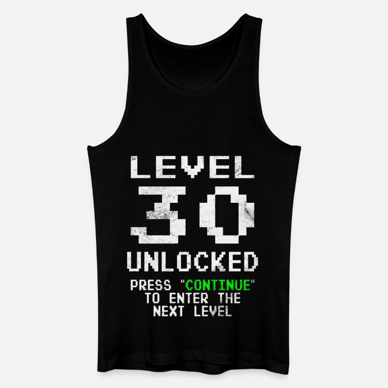 Level 30 unlocked - Männer Bio Tank Top - Schwarz